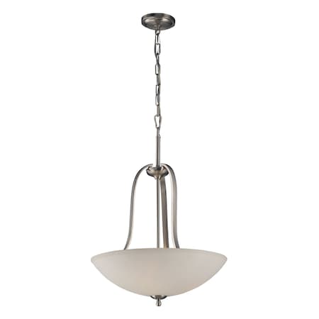 Mayfield 19'' Wide 3Light Pendant, Brushed Nickel